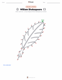 Anteprima della scheda stampabile di William Shakespeare