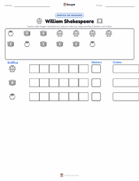 Vista previa de la hoja de trabajo imprimible de William Shakespeare