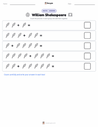 William Shakespeare printable worksheet preview