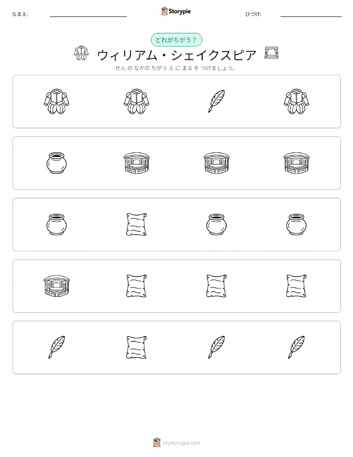 異なるものを見つけよう
