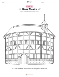 Globe Theatre afdrukbare werkblad voorbeeld