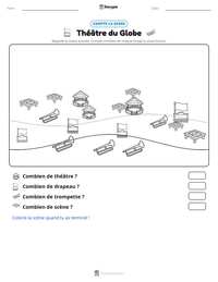 Aperçu de la feuille de travail imprimable Théâtre du Globe