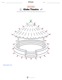 Globe Theatre printable worksheet preview