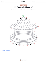 Vista previa de la hoja de trabajo imprimible de Teatro El Globo