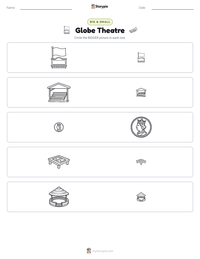 Globe Theatre printable worksheet preview