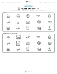 Globe Theatre printable worksheet preview