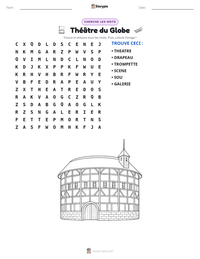 Aperçu de la feuille de travail imprimable Théâtre du Globe