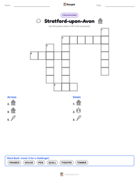 Stratford-upon-Avon printable worksheet preview