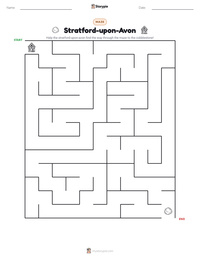 Stratford-upon-Avon printable worksheet preview