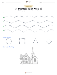 Stratford-upon-Avon afdrukbare werkblad voorbeeld