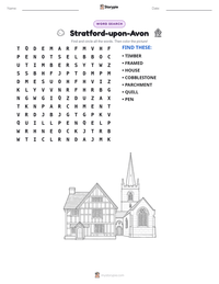 Stratford-upon-Avon printable worksheet preview