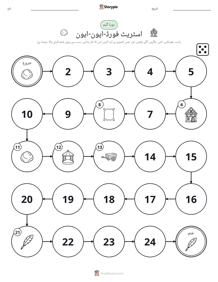 رول اور منتقل کریں کھیل