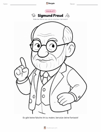 Sigmund Freud druckbare Arbeitsblatt Vorschau