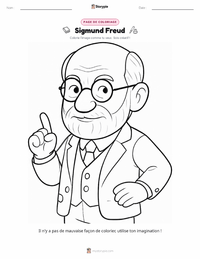 Aperçu de la feuille de travail imprimable Sigmund Freud