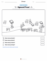 Sigmund Freud printable worksheet preview