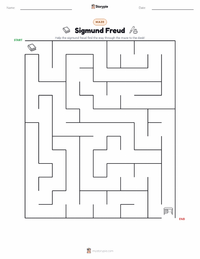 Sigmund Freud printable worksheet preview