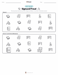 Sigmund Freud printable worksheet preview