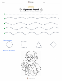 Sigmund Freud printable worksheet preview