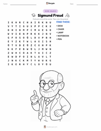 Sigmund Freud printable worksheet preview