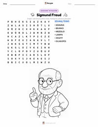 Podgląd drukowalnego arkusza ćwiczeń Sigmund Freud