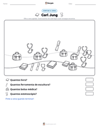 Prévia da folha de atividades imprimível Carl Jung