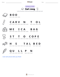 Carl Jung printable worksheet preview