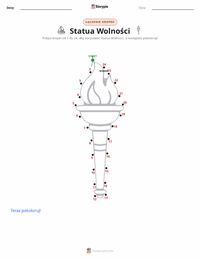 Podgląd drukowalnego arkusza ćwiczeń Statua Wolności