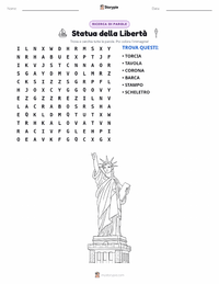 Anteprima della scheda stampabile di Statua della Libertà
