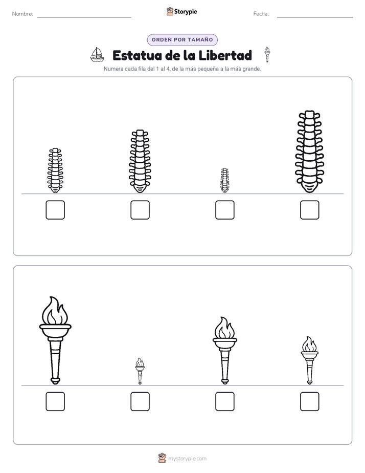 Orden de Tamaños