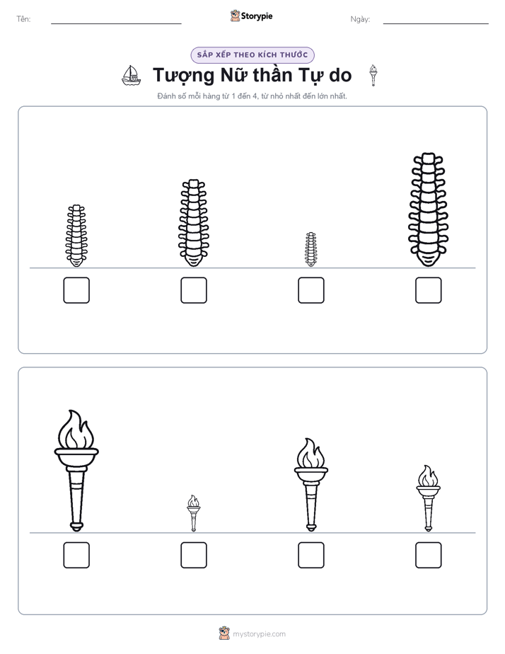 Thứ Tự Kích Thước