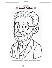Joseph Pulitzer druckbare Arbeitsblatt Vorschau