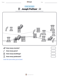 Joseph Pulitzer printable worksheet preview