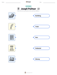 Joseph Pulitzer printable worksheet preview