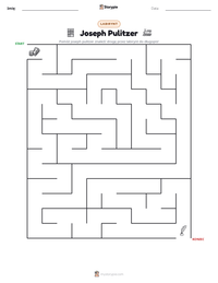 Podgląd drukowalnego arkusza ćwiczeń Joseph Pulitzer