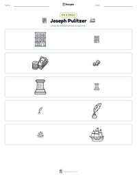 Joseph Pulitzer printable worksheet preview