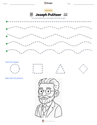 Joseph Pulitzer printable worksheet preview