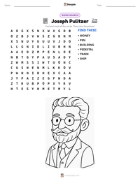 Joseph Pulitzer printable worksheet preview