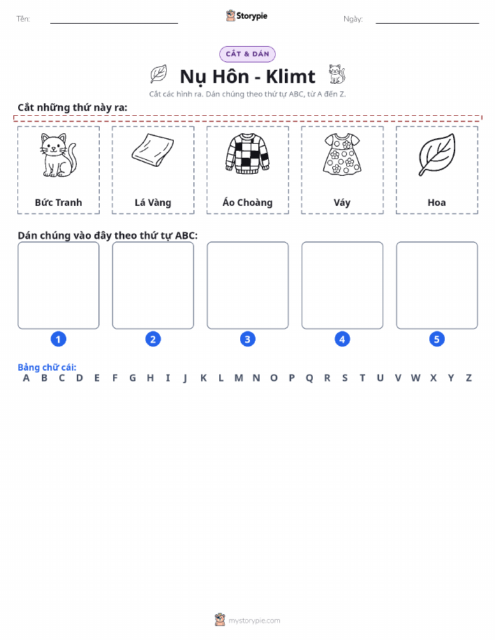 Cắt & Dán Chữ Cái
