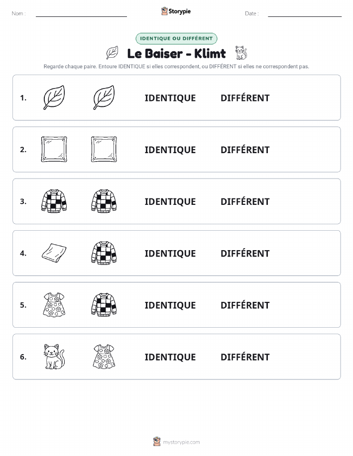 Identique ou Différent