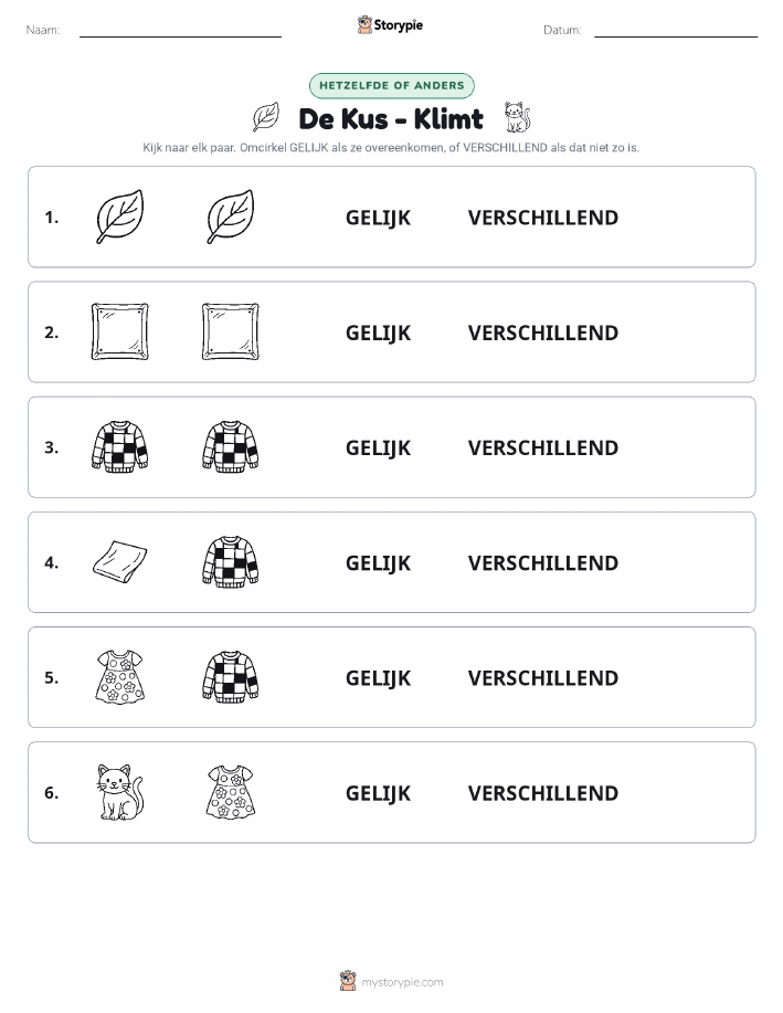 Zelfde of Verschillend