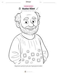 Gustav Klimt yazdırılabilir çalışma sayfası önizlemesi