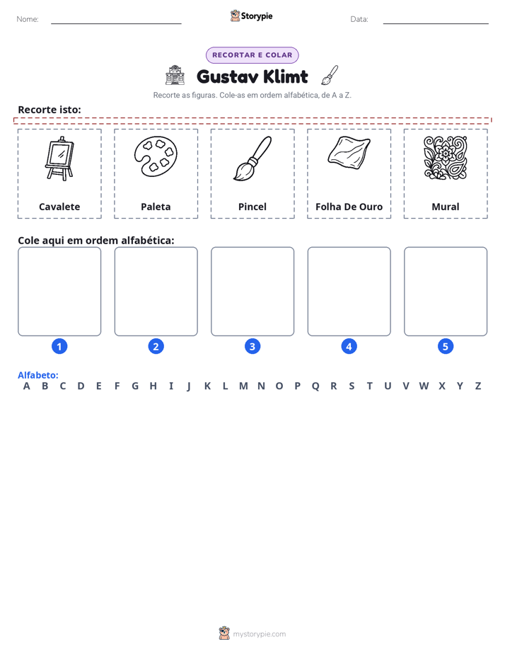 Recortar & Colar Alfabeto