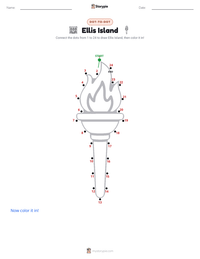 Ellis Island printable worksheet preview