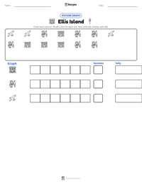 Ellis Island printable worksheet preview