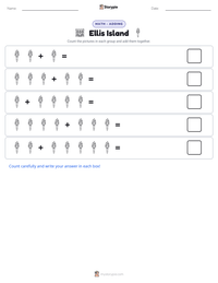 Ellis Island printable worksheet preview