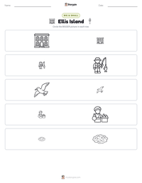 Ellis Island printable worksheet preview