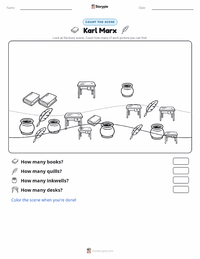 Karl Marx printable worksheet preview