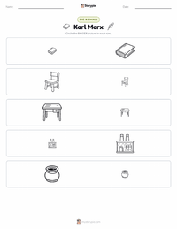 Karl Marx printable worksheet preview
