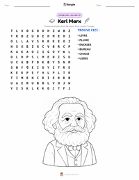Aperçu de la feuille de travail imprimable Karl Marx