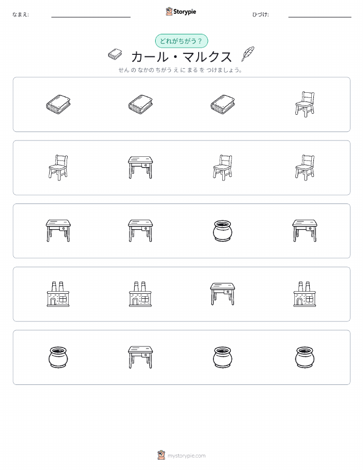 異なるものを見つけよう